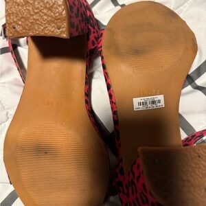 Torrid Pink and Black Block heels